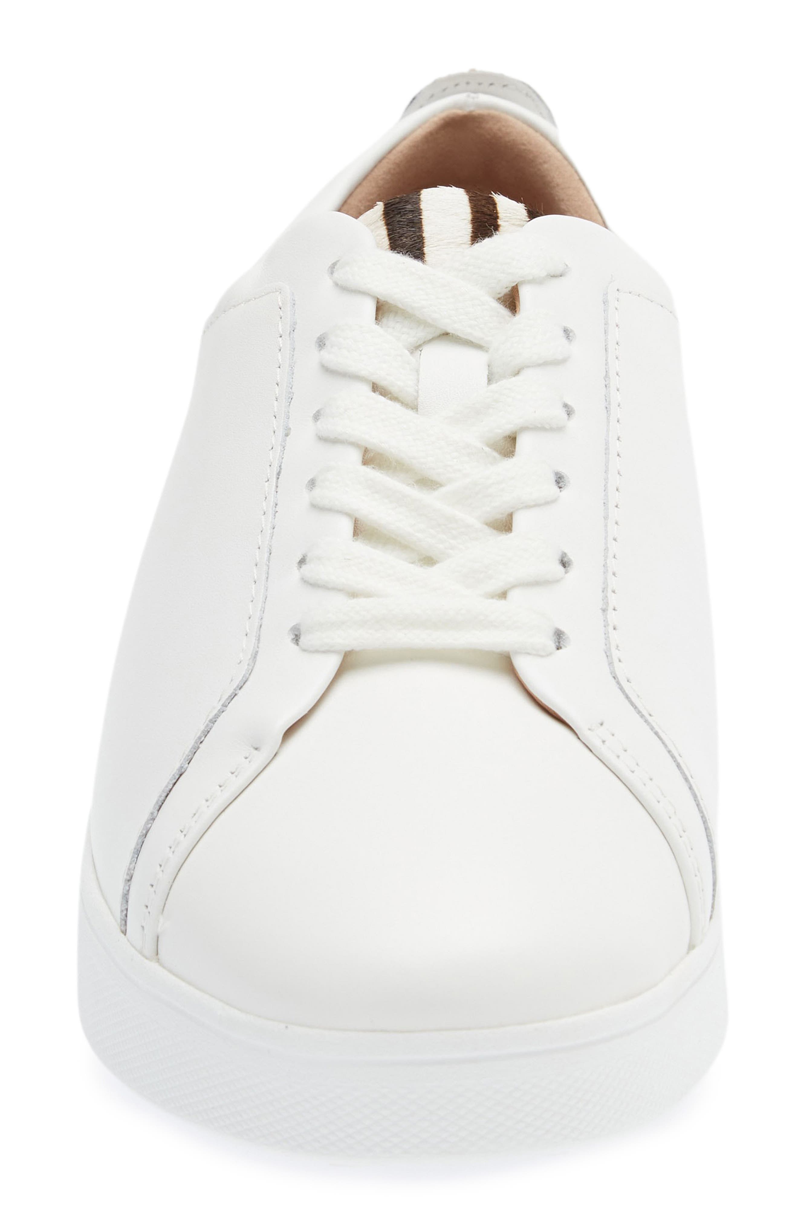 FitFlop Rally Leather & Genuine Calf Hair Sneaker, Alternate, color, 