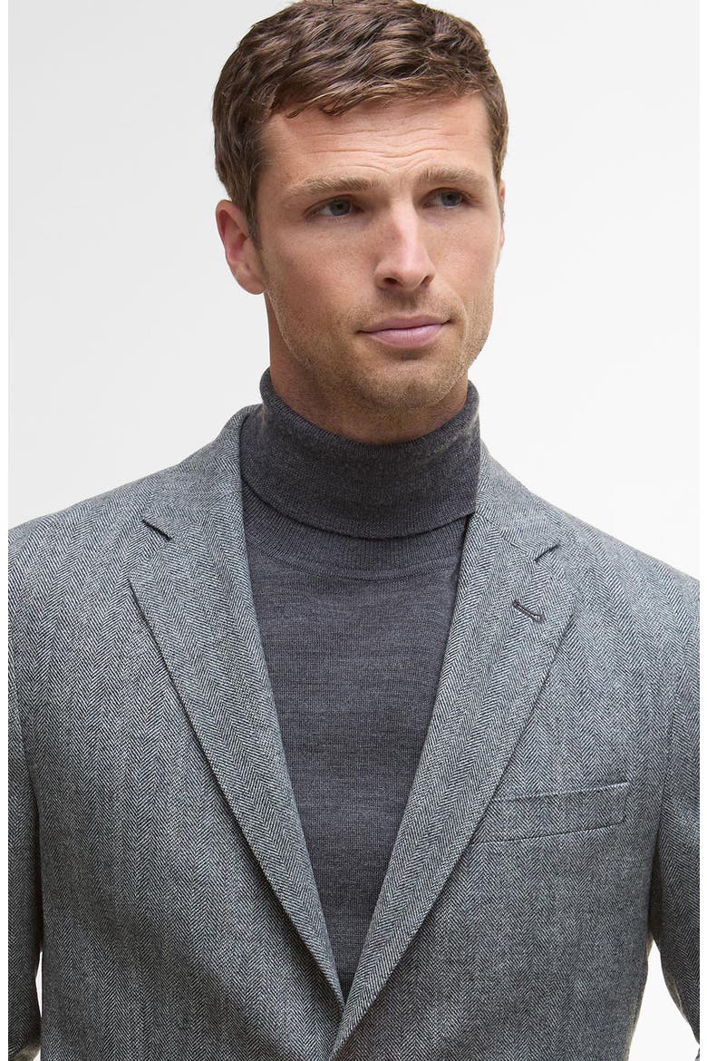 Sutherland Wool Blend Herringbone Flannel Sport Coat, Alternate, color, GREY