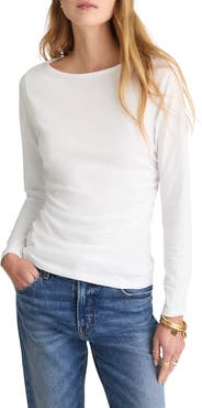 Madewell Ruched Long Sleeve Top