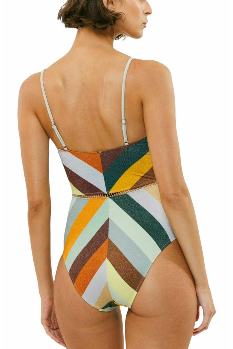 Arava One-piece Swimsuit, Alternate, color, Multicolor
