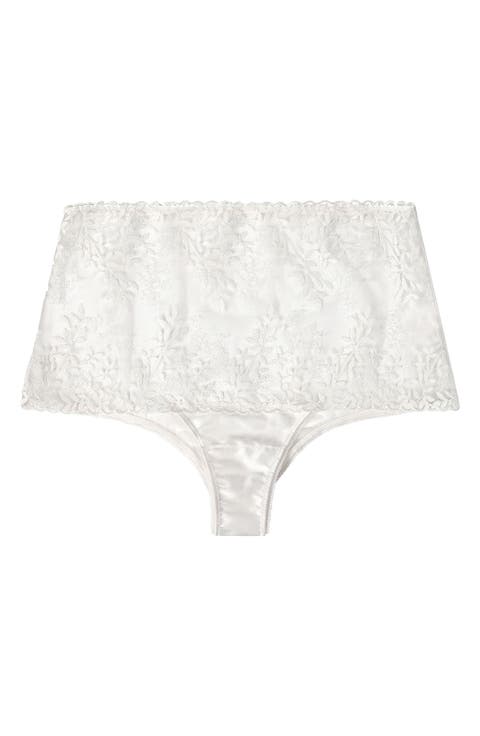 Amoureuse High Waist Embroidered Lace Briefs