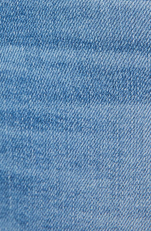 Mother The Weekend Fray Hem Flare Jeans In Blue