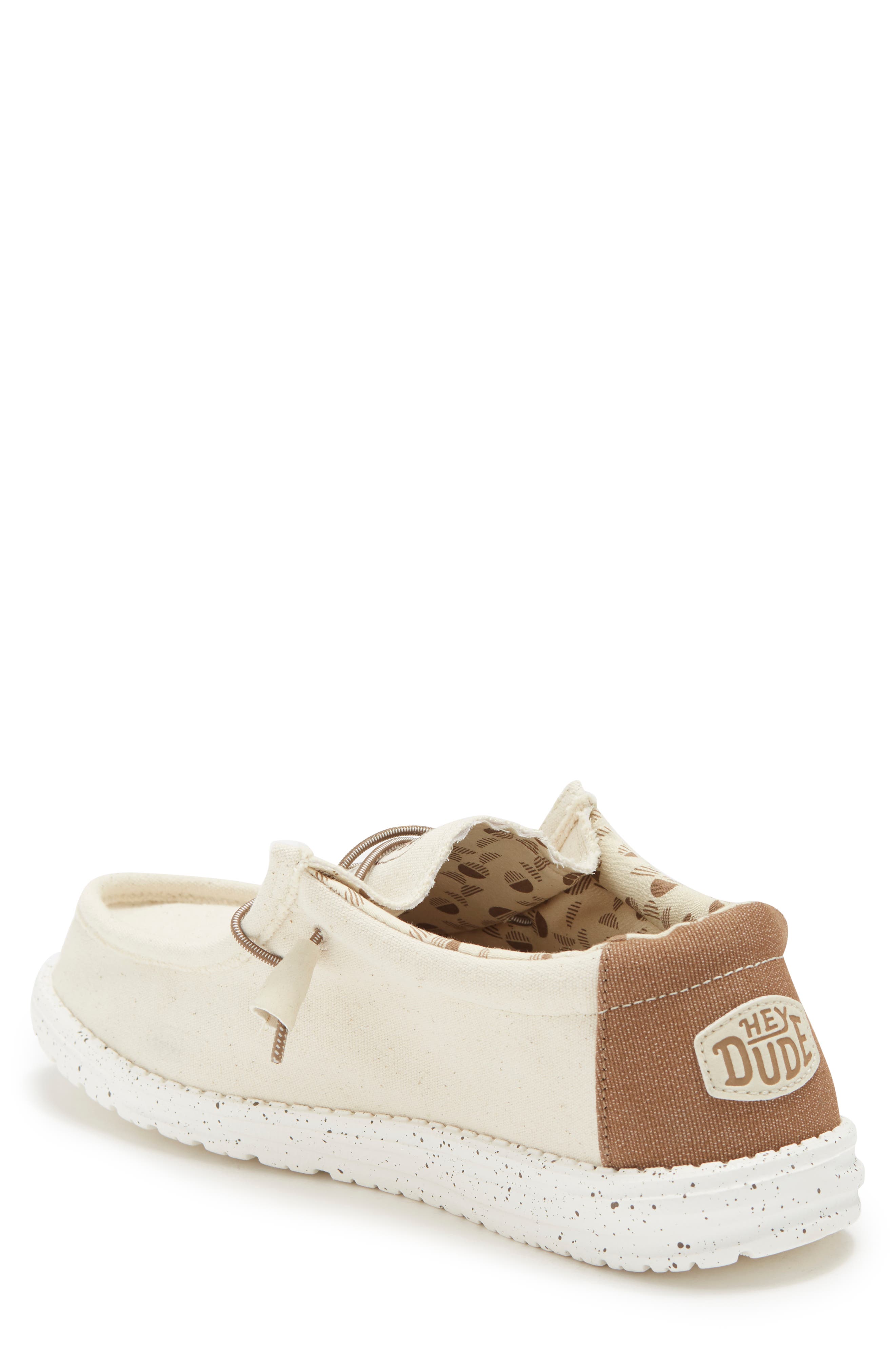 Hey Dude Wally Stretch Boat Shoe, Alternate, color, Ivory