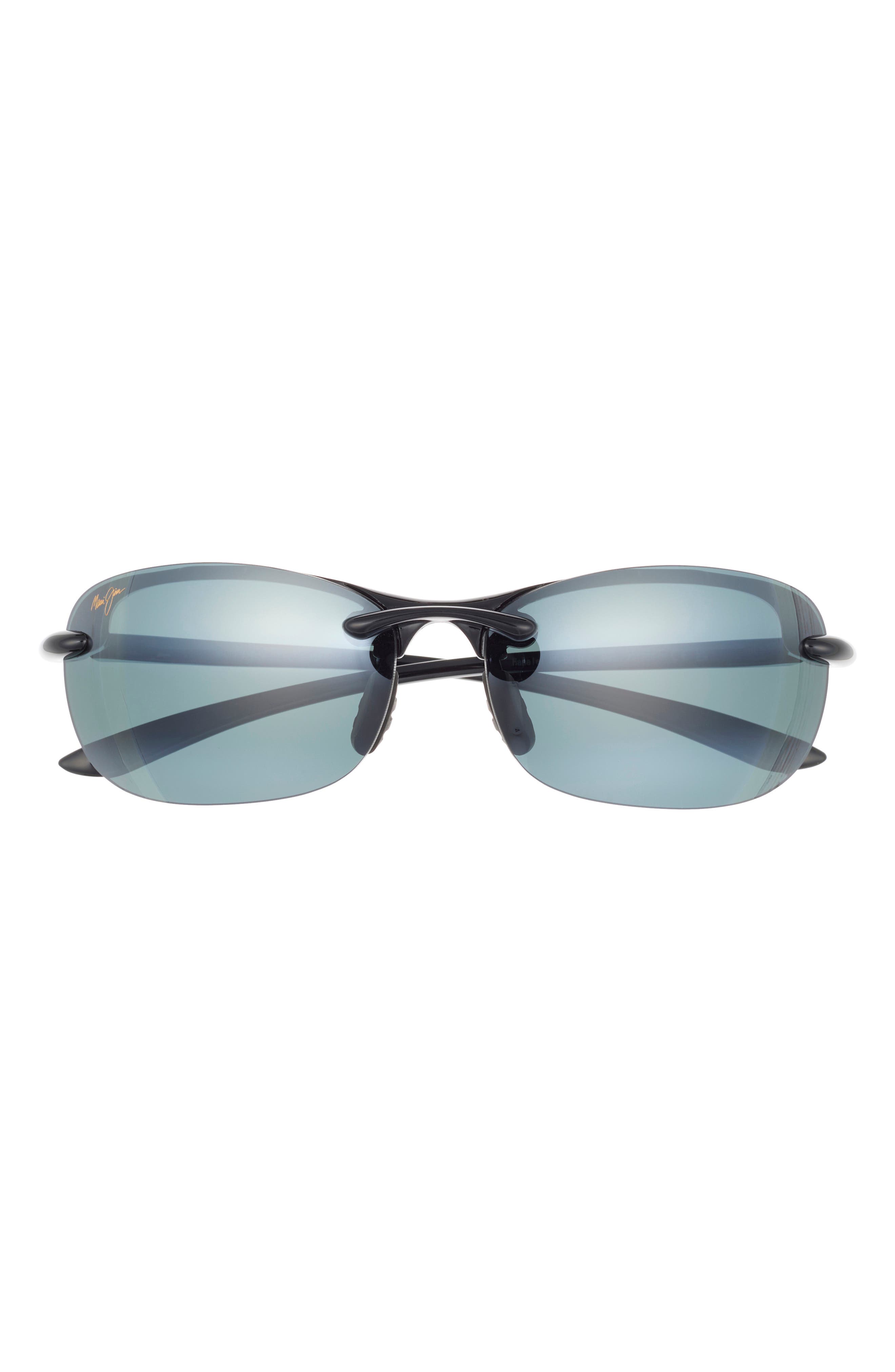 Maui Jim 64mm Polarized Bi-Gradient Wrap Sunglasses