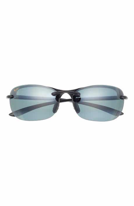 Maui Jim 64mm Polarized Bi-Gradient Wrap Sunglasses