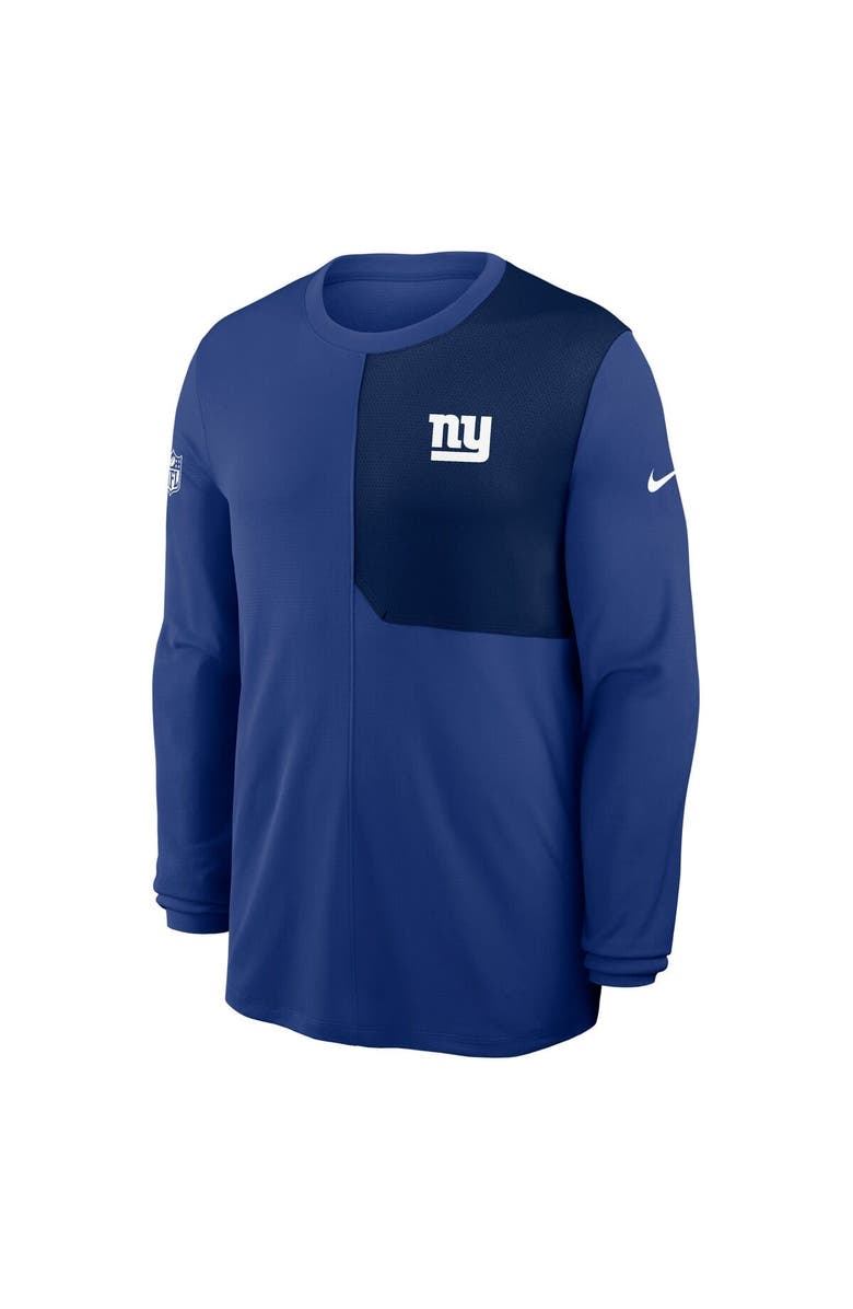 Nike Men's Nike Royal New York Giants Sideline Coach UV Performance Long Sleeve T-Shirt, Alternate, color, Royal