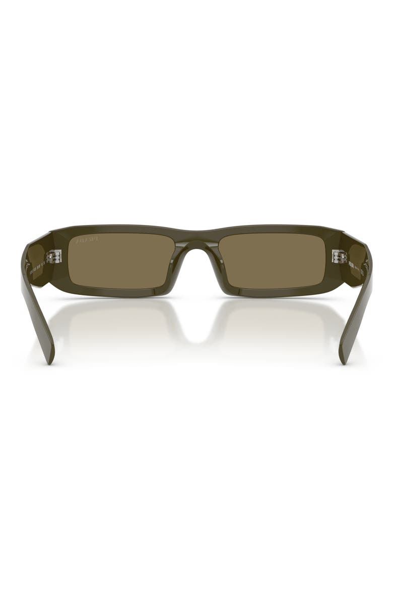 54mm Rectangular Sunglasses, Alternate, color, LAUREL / LIGHT BROWN
