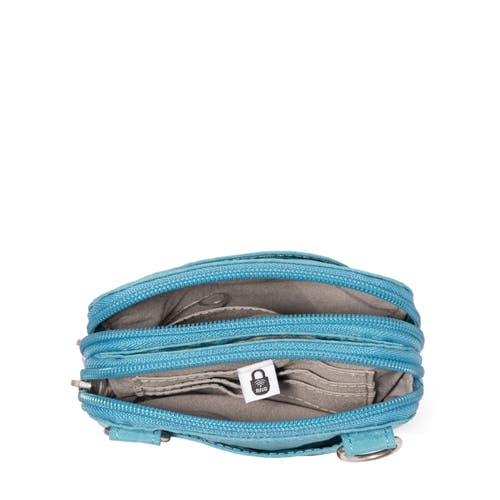 Baggallini Modern Take Two Rfid Crossbody Bag In Seaside Blue
