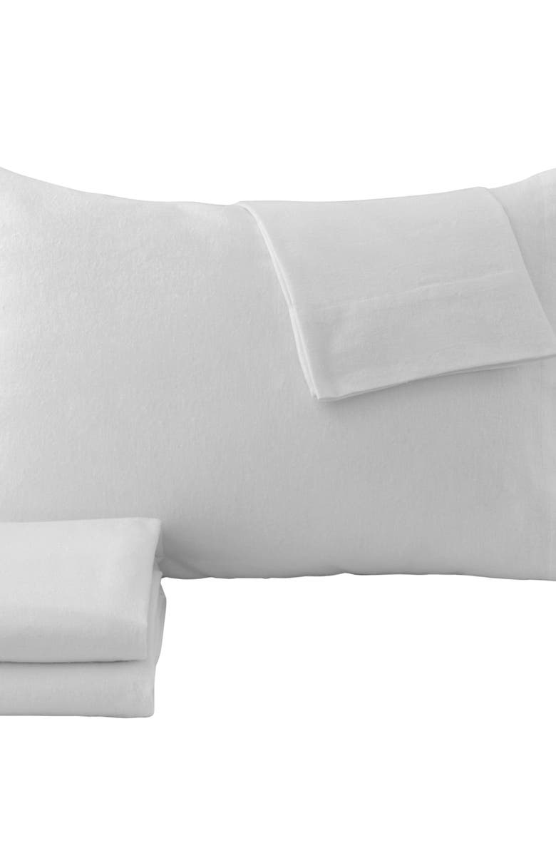 Woven & Weft Turkish Cotton Solid Flannel Sheet Set, Alternate, color,