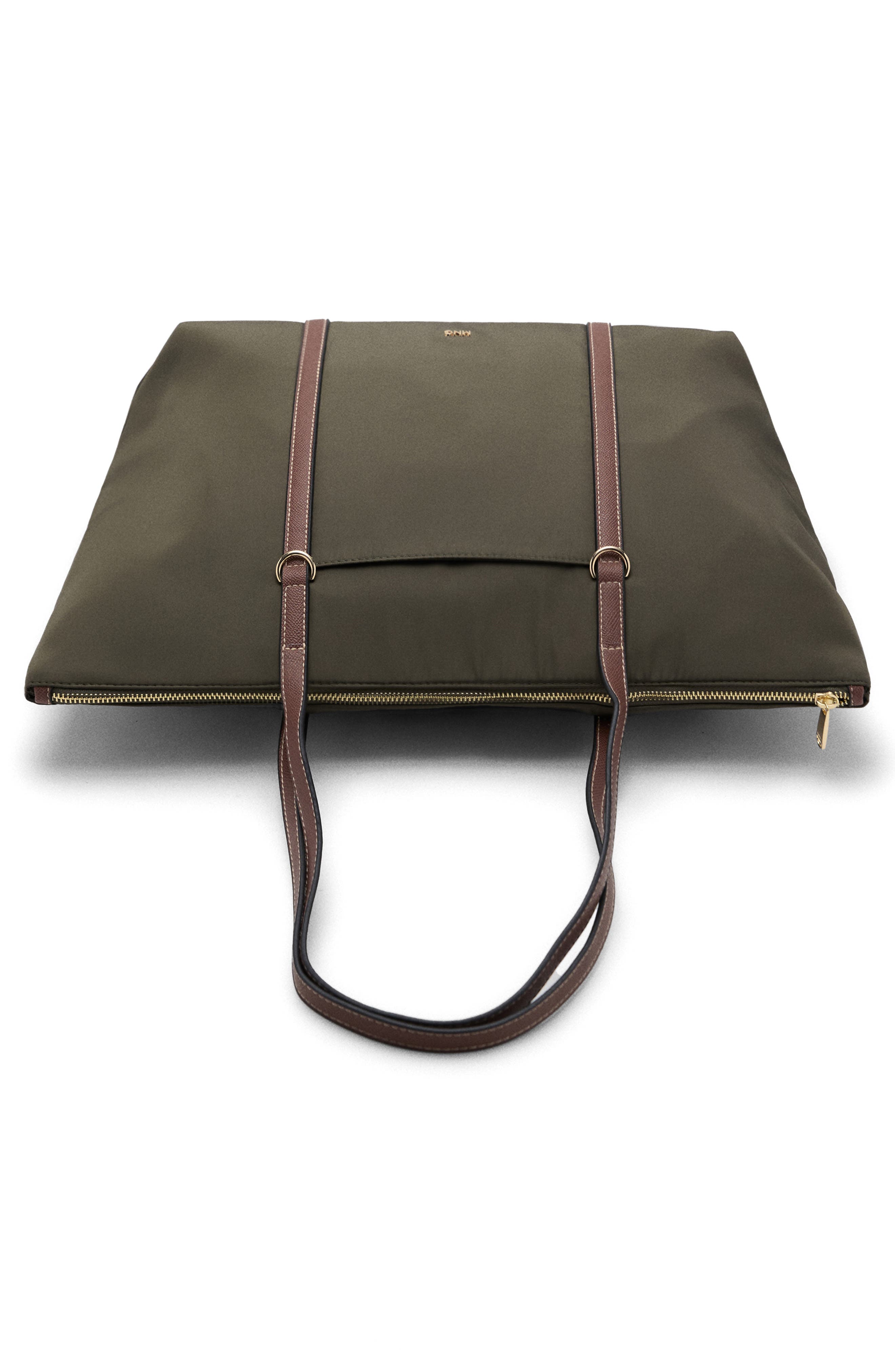 MANGO Nylon Shopper Bag, Alternate, color, Khaki Green