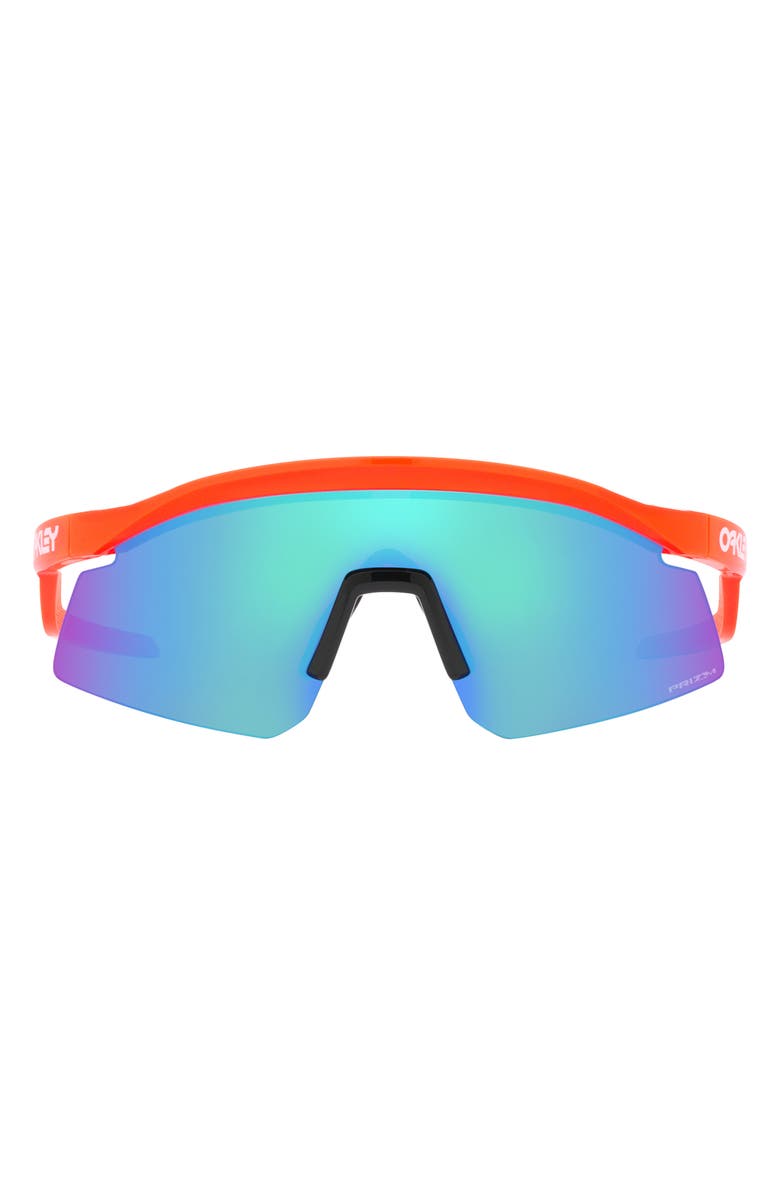 Oakley Hydra 37mm Prizm<sup>™</sup> Semirimless Wrap Shield Sunglasses, Main, color, Orange