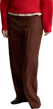 MANGO High Waist Wide Leg Pants