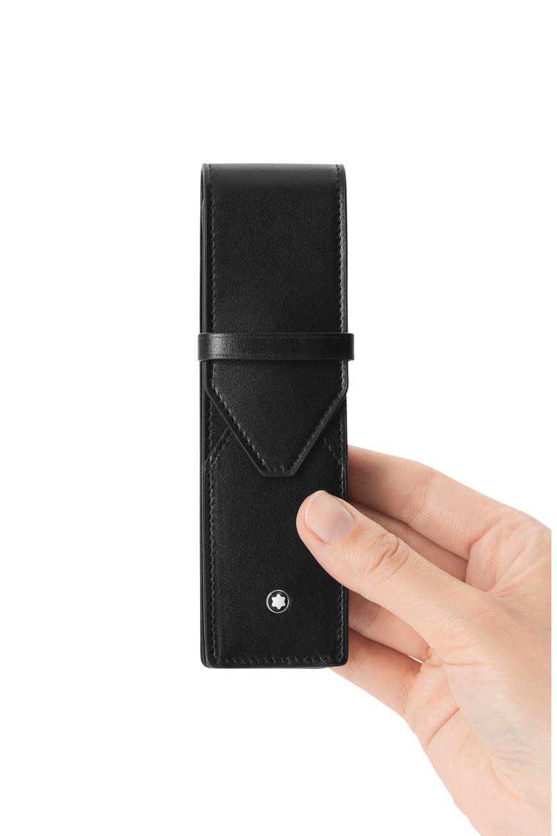 Meisterstück Two-Pen Sleeve, Alternate, color, BLACK