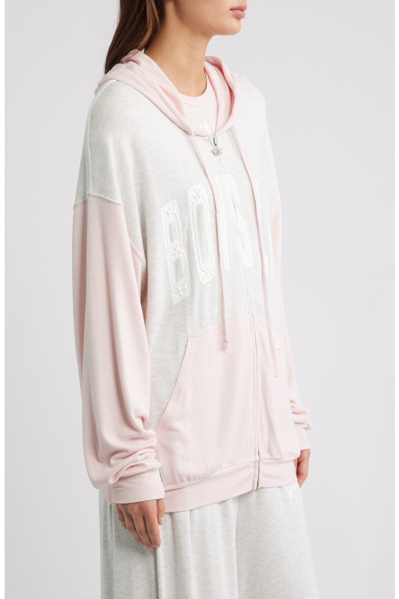 Pinky Promise Harley Full Zip Hoodie, Alternate, color, GREY