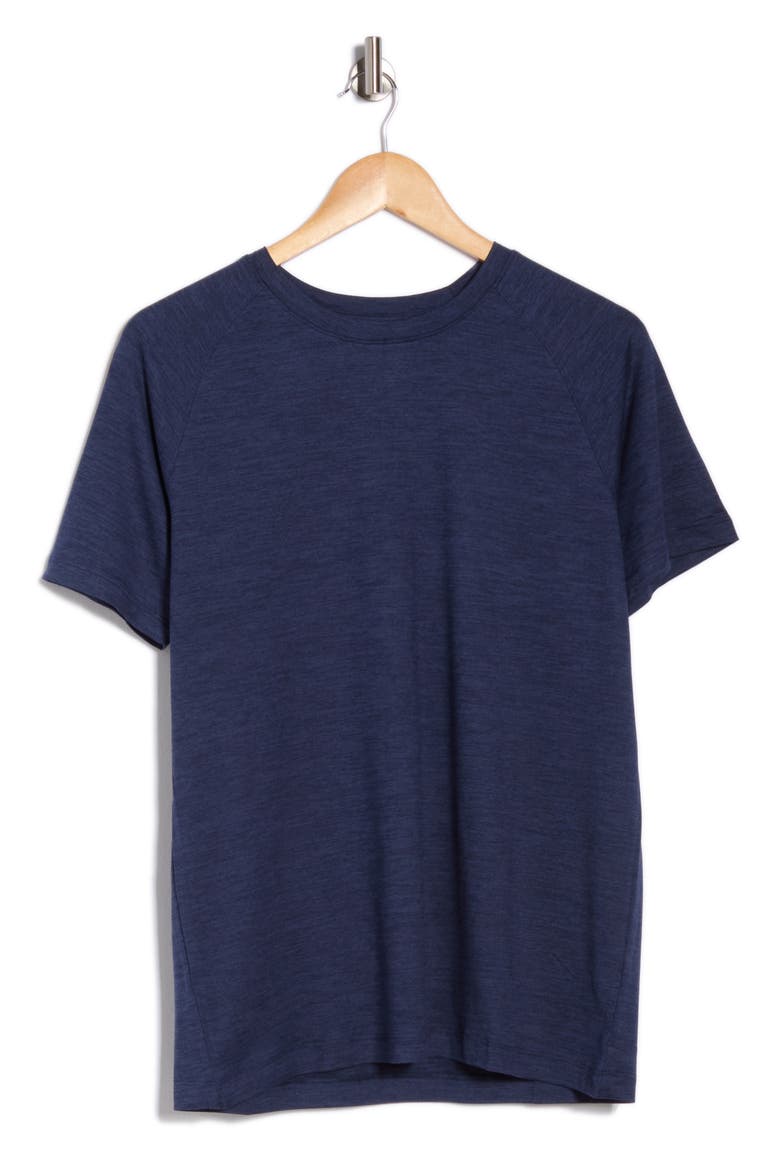 Catonic Preston Crewneck T-Shirt, Alternate, color, NAVAL BLUE