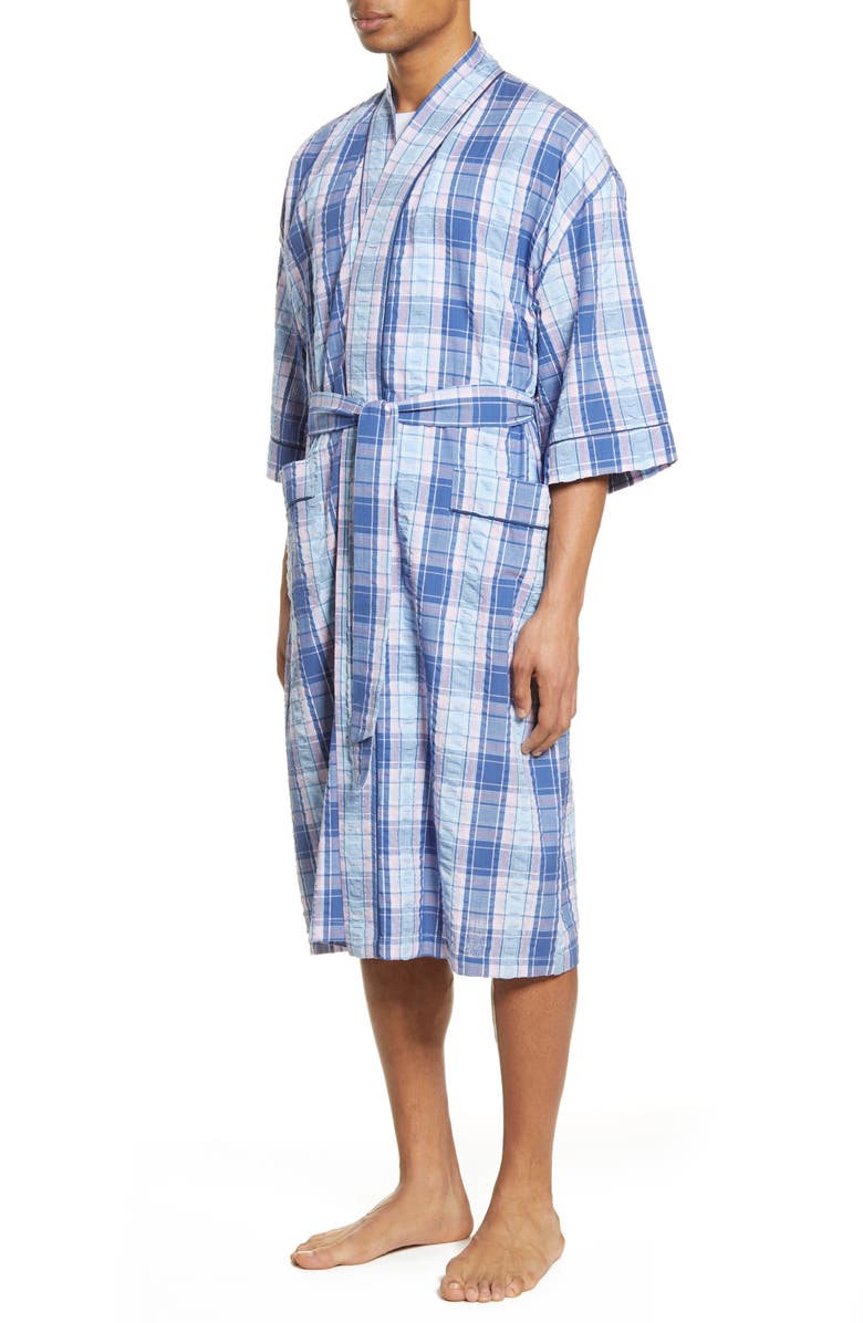 Majestic International Sunbuster Seersucker Robe, Alternate, color, 