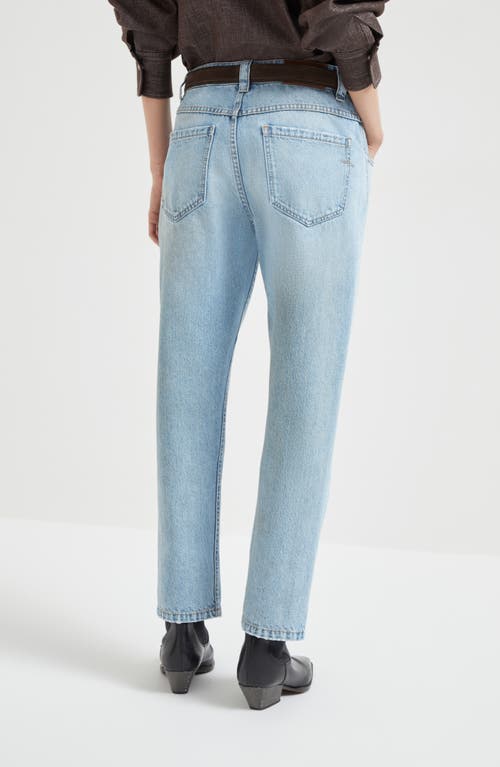 Brunello Cucinelli Straight Trousers In Blue