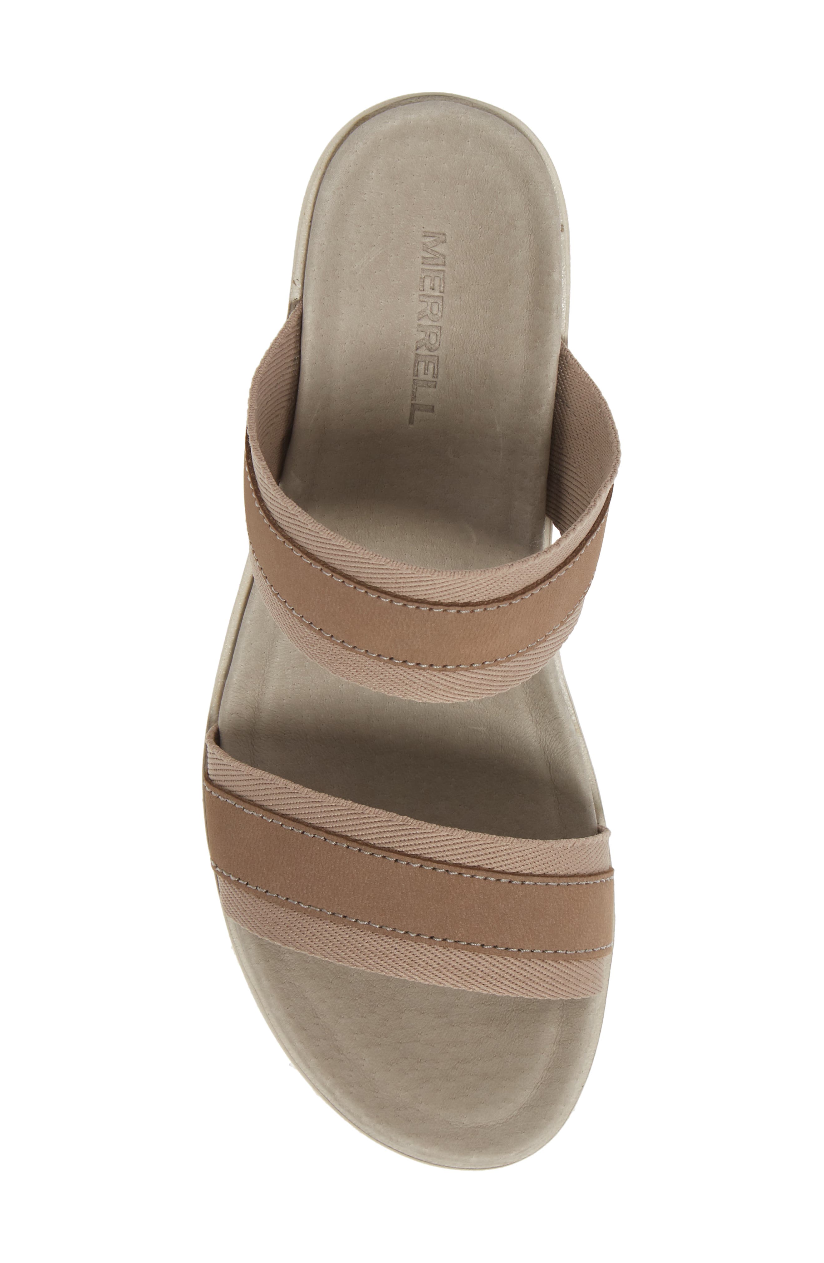 Kaiteri Wedge Slide Sandal, Alternate, color, BRINDLE FABRIC