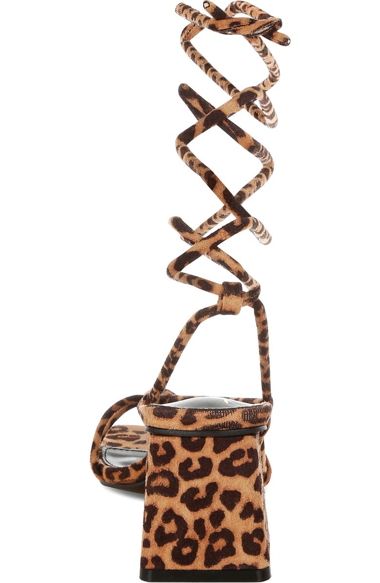 LONDON RAG Piani Ankle Tie Sandal, Alternate, color, Leopard