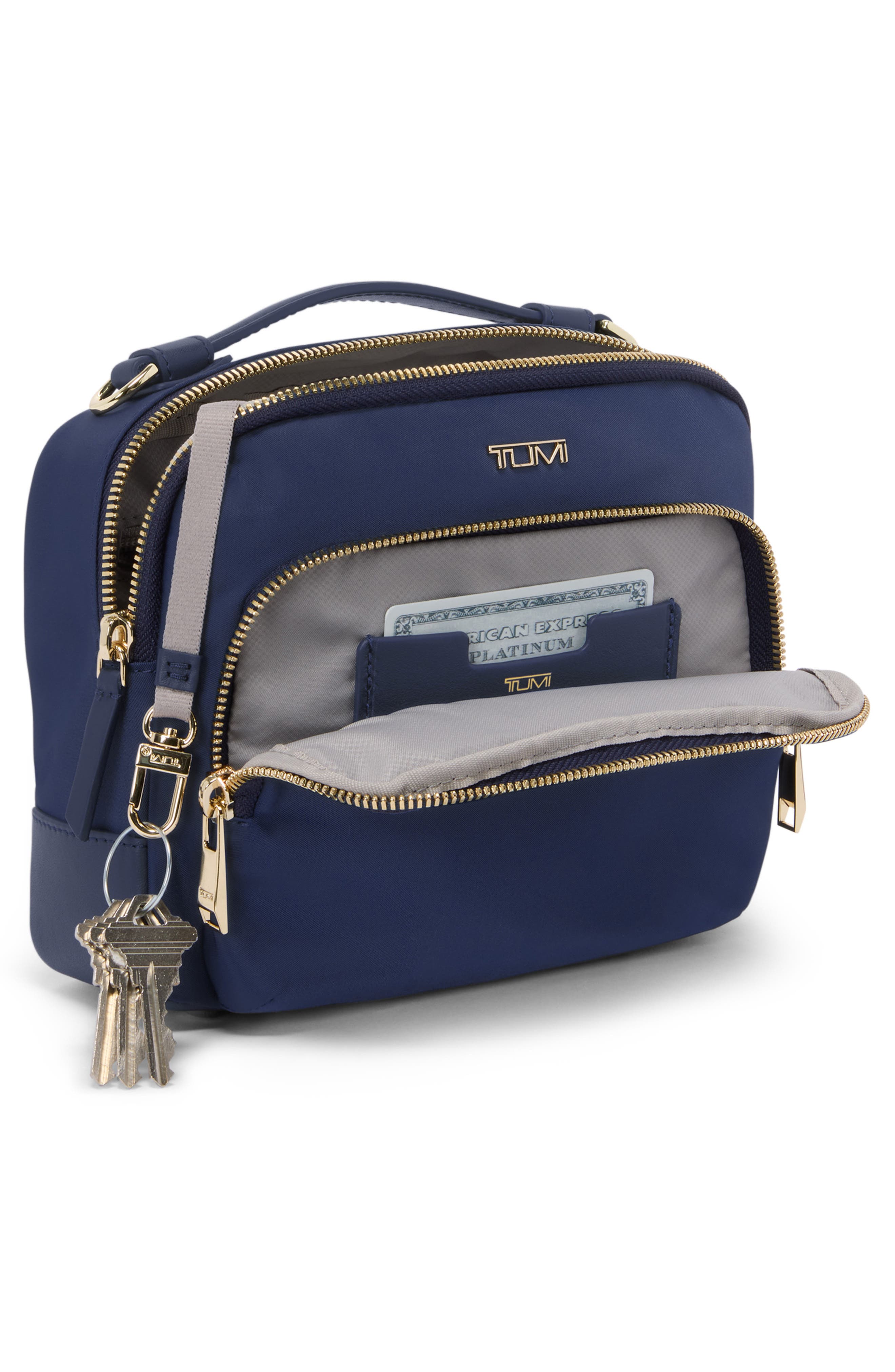 Voyageur Teghan Crossbody, Alternate, color, INDIGO/ LIGHT GOLD