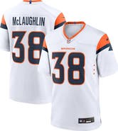 Nike Men's Nike Jaleel McLaughlin  White Denver Broncos Game Jersey