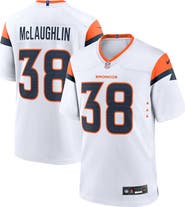 Nike Men's Nike Jaleel McLaughlin White Denver Broncos Game Jersey