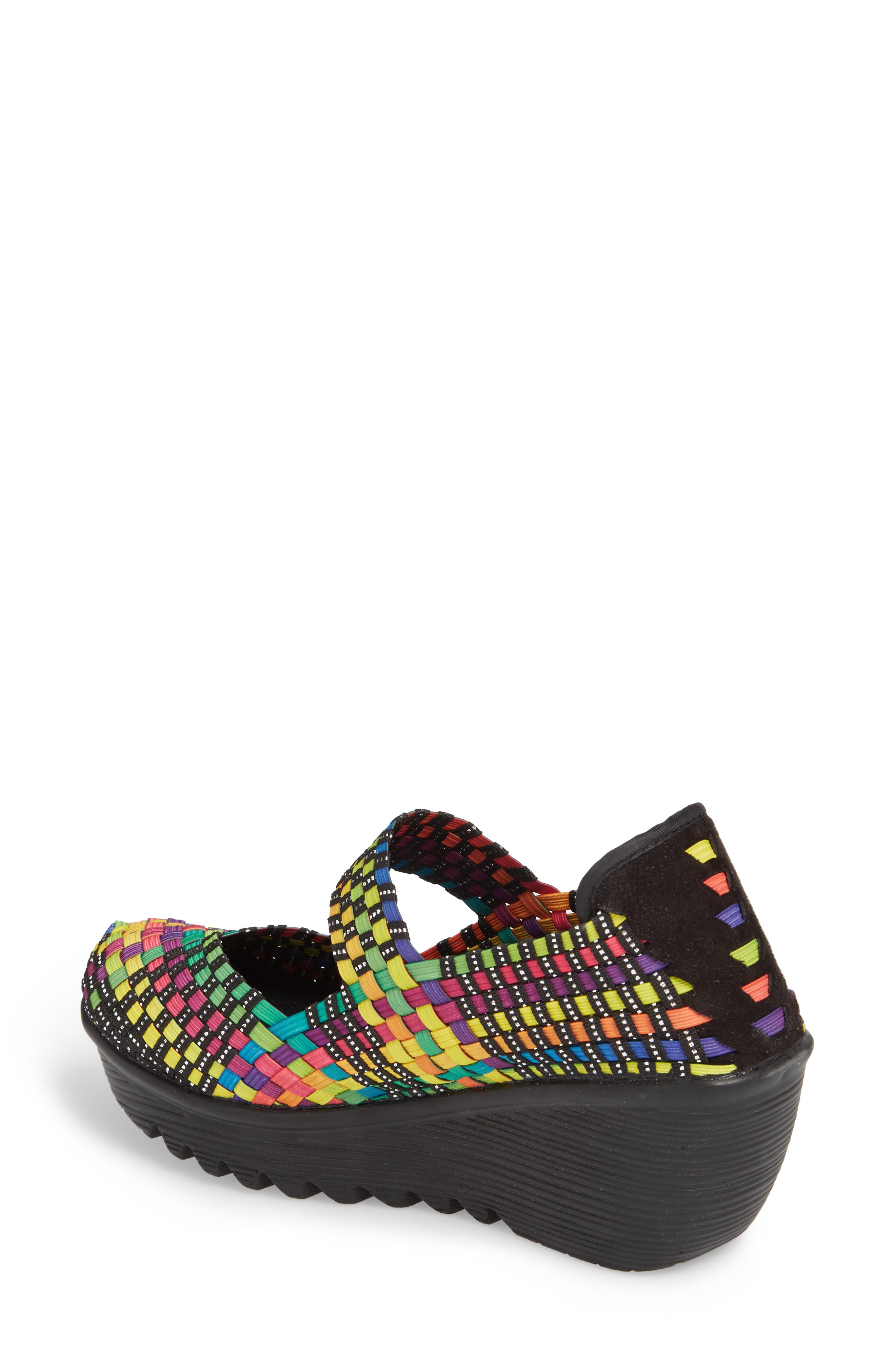 'Lulia' Wedge, Alternate, color, BLACK MULTI