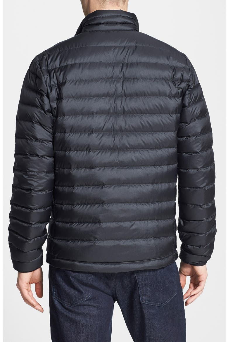 Water Repellent Down Jacket, Alternate, color, BLACK/ BLACK