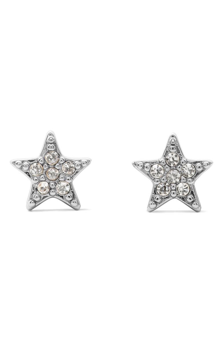 Kate Spade New York pavé mini star stud earrings, Main, color, 