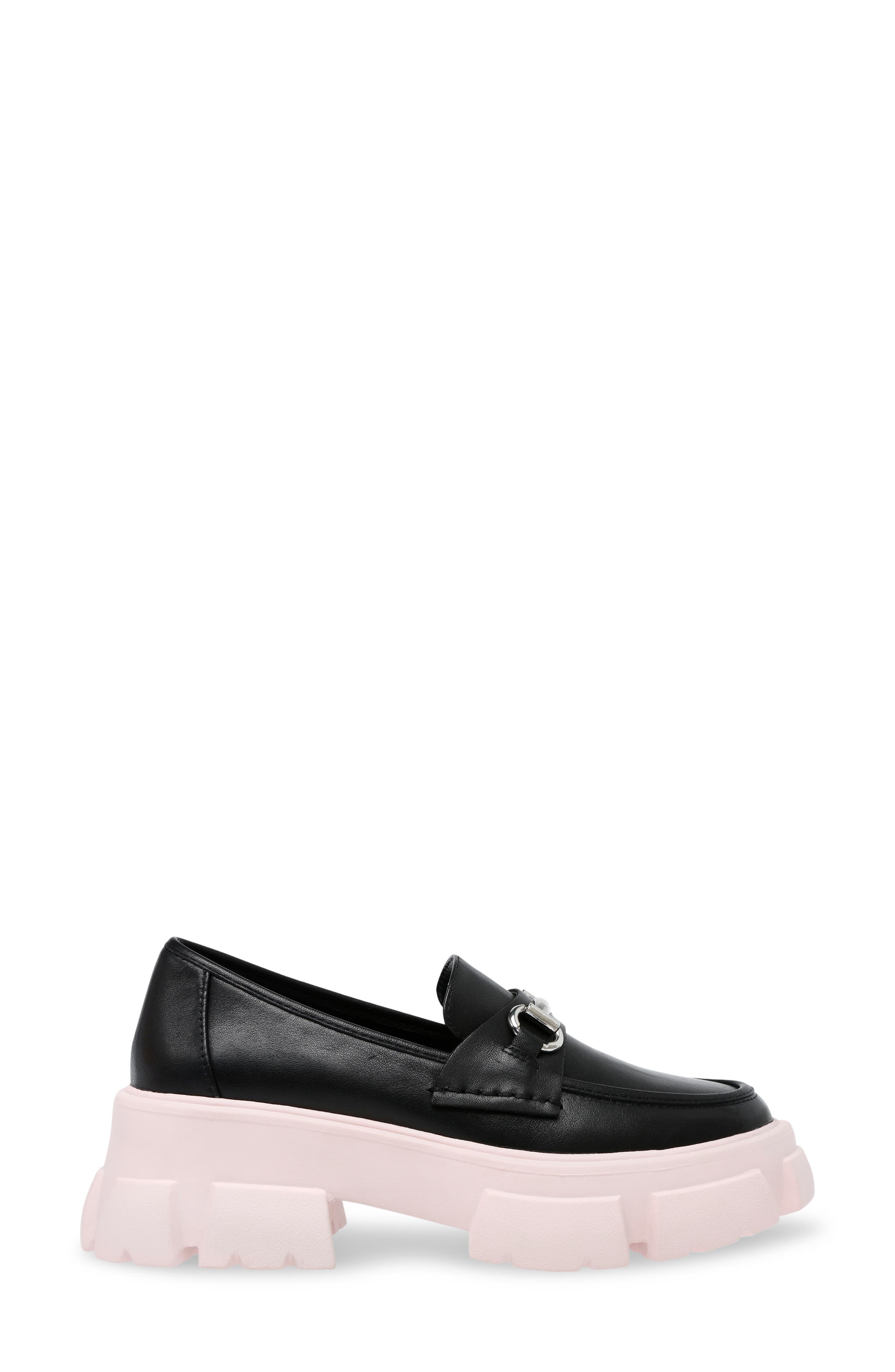 Trifecta Platform Loafer, Alternate, color, BLACK/ PINK