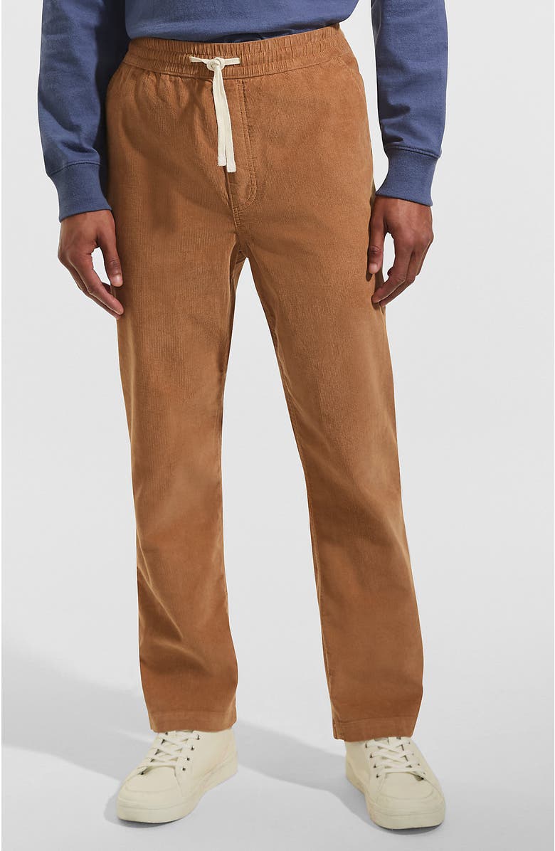 Lands' End Classic Fit Coastal Corduroy Deck Pant, Main, color, Butter Brown