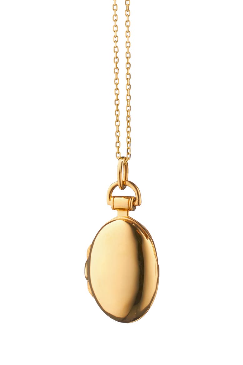 Anna Petite Locket Necklace, Main, color, 18K YELLOW GOLD