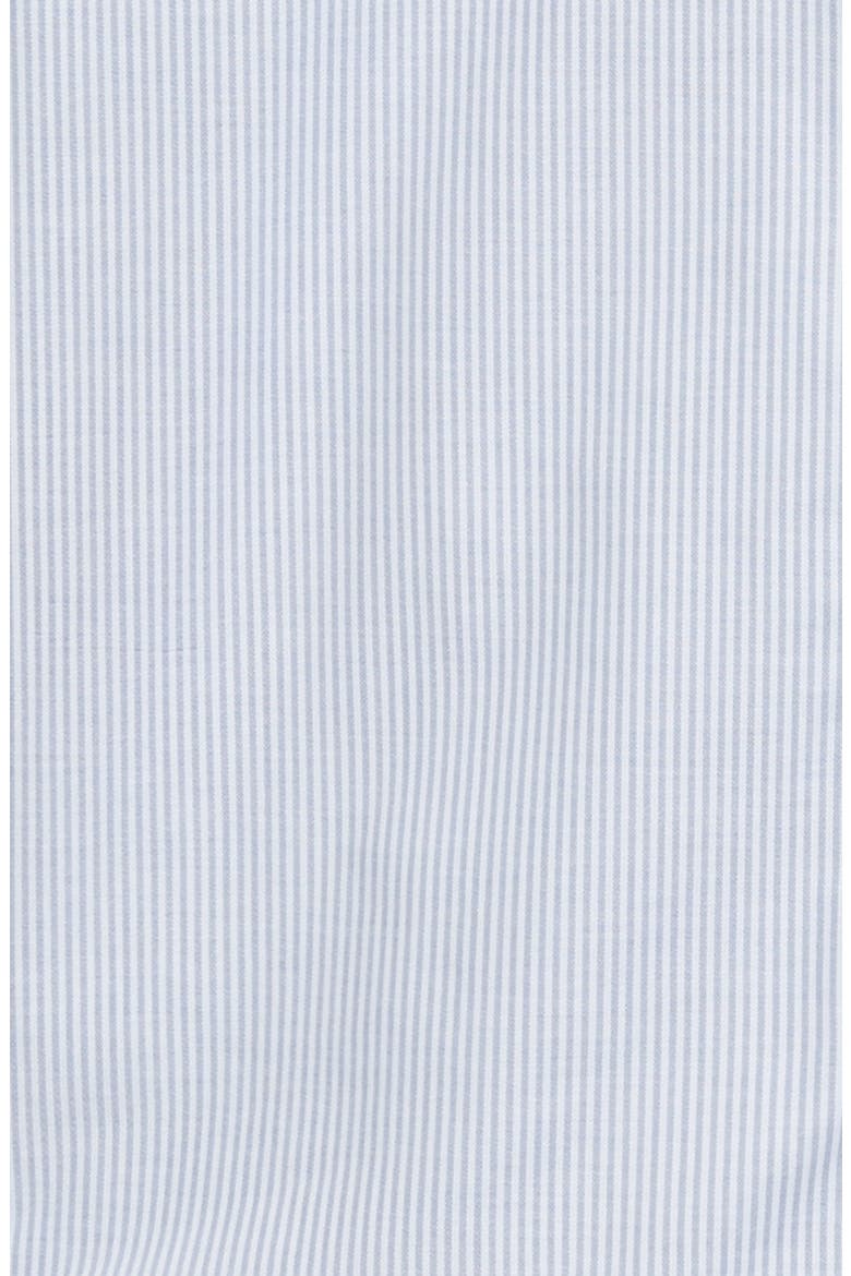 Cotton Blend Oxford Stripe Shirt, Alternate, color, LIGHT BLUE