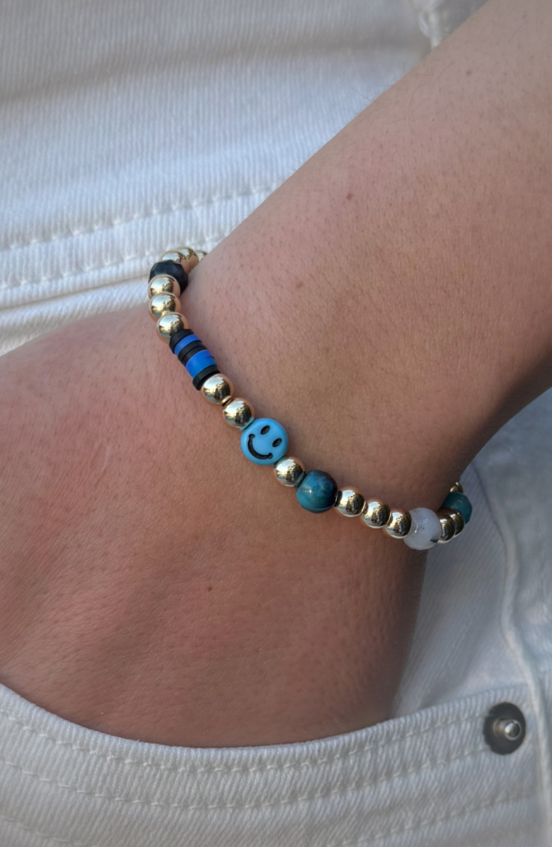 Emma Rae 14K Gold Filled Mix Media Bracelet, Alternate, color, 