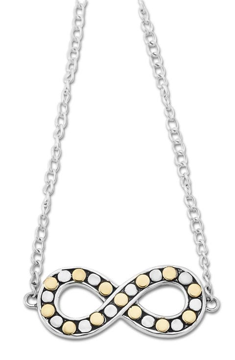 18K Gold & Sterling Silver Infinity Necklace