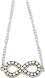 SAMUEL B. 18K Gold & Sterling Silver Infinity Necklace