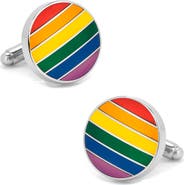 Cufflinks, Inc. Rainbow Stripe Cuff Links