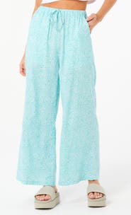 Rip Curl Neon Isles Tie Waist Wide Leg Pants