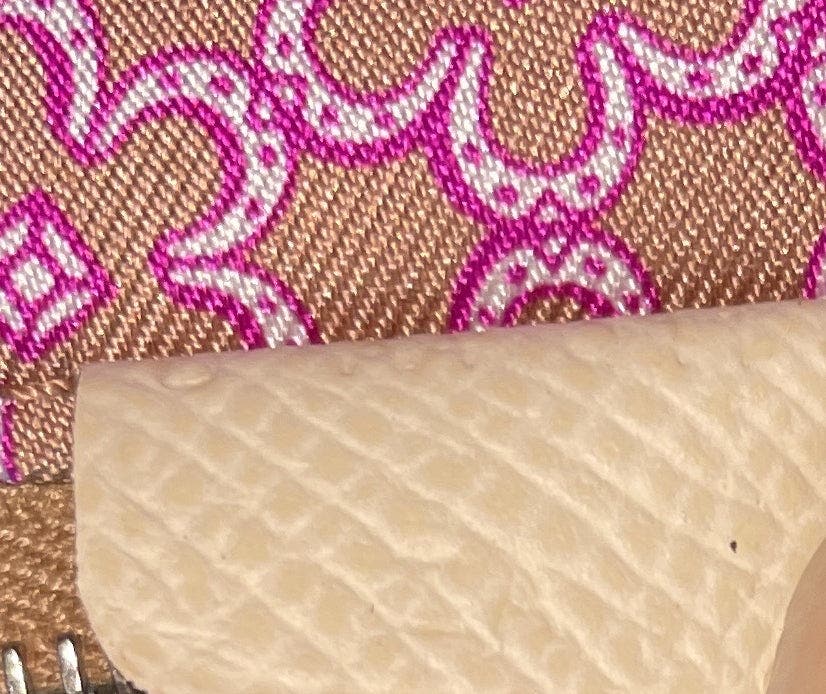 Pre-Owned Hermes Azap Zip Around Wallet Silk'in Epsom Compact, Alternate, color, Nata