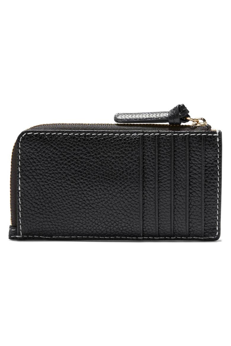 Rachel Leather Card Case, Alternate, color, BLACK