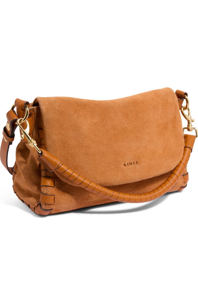 AIMEE Zen Convertible Crossbody, Alternate, color, Rustic Caramel Suede
