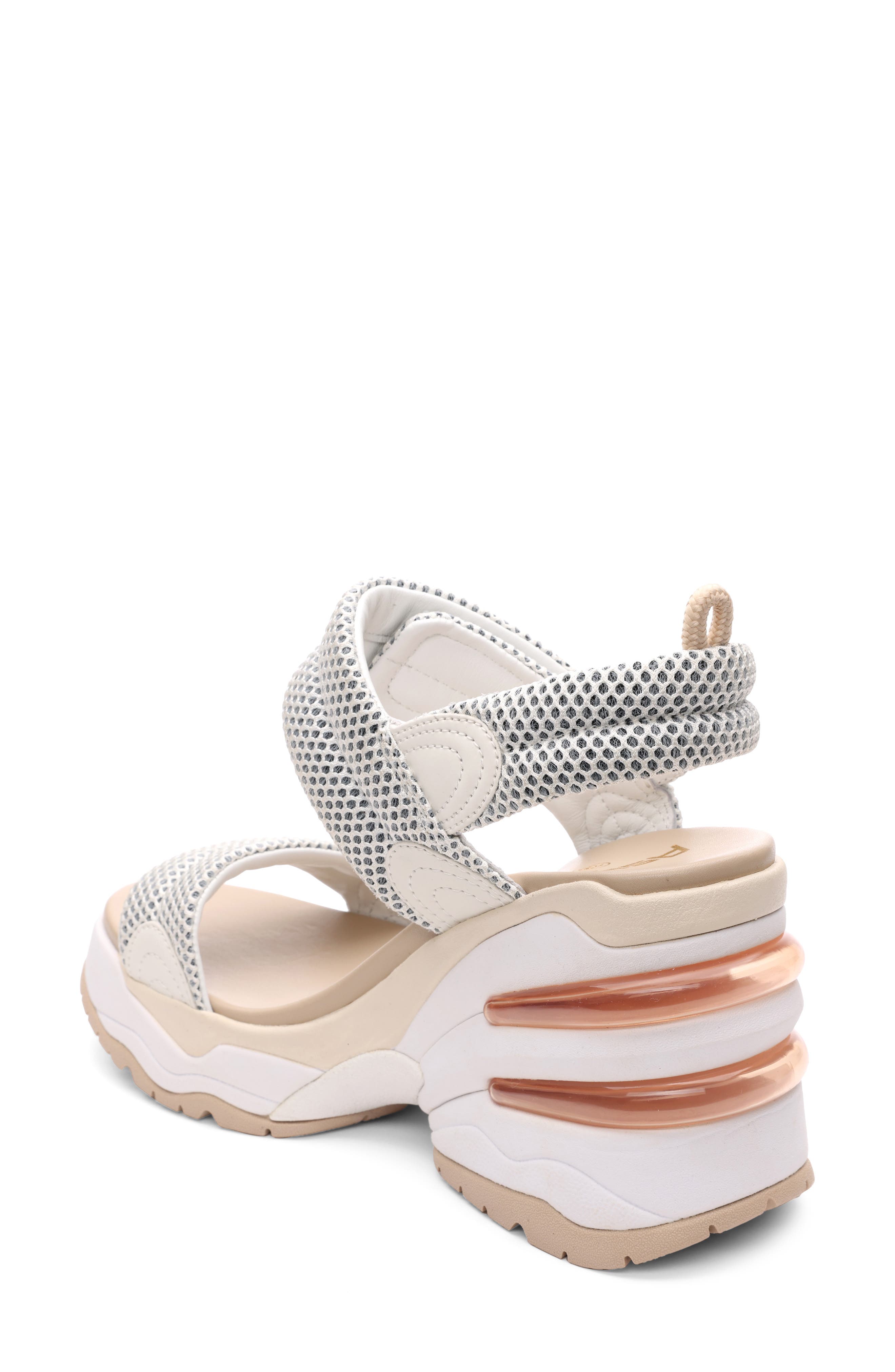 Ash Cosmos Wedge Sandal, Alternate, color, Eggnog