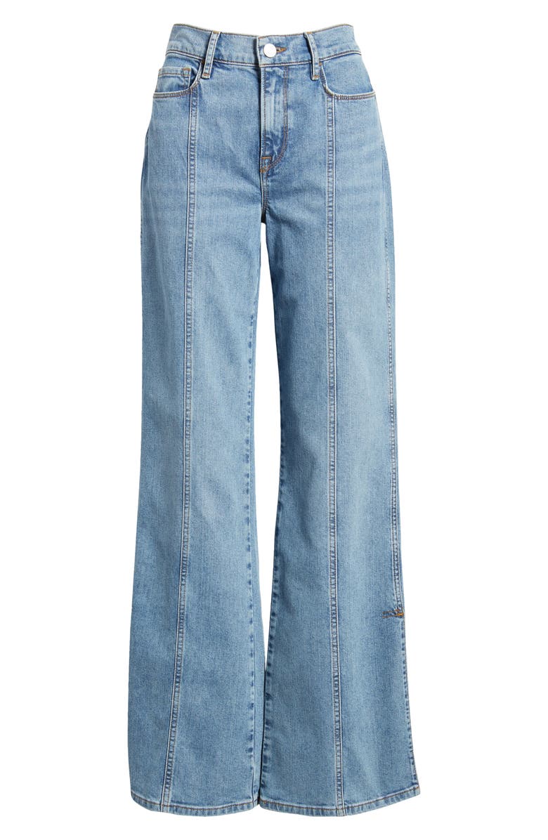 FRAME Le Slim Palazzo Seamed High Waist Wide Leg Jeans, Alternate, color, 