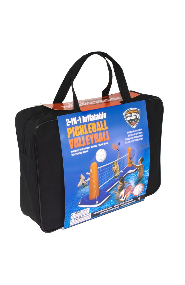 Pro Ball 2 in 1 Pickleball and Volleyball Inflatable Pool Net, Main, color, Multicolored