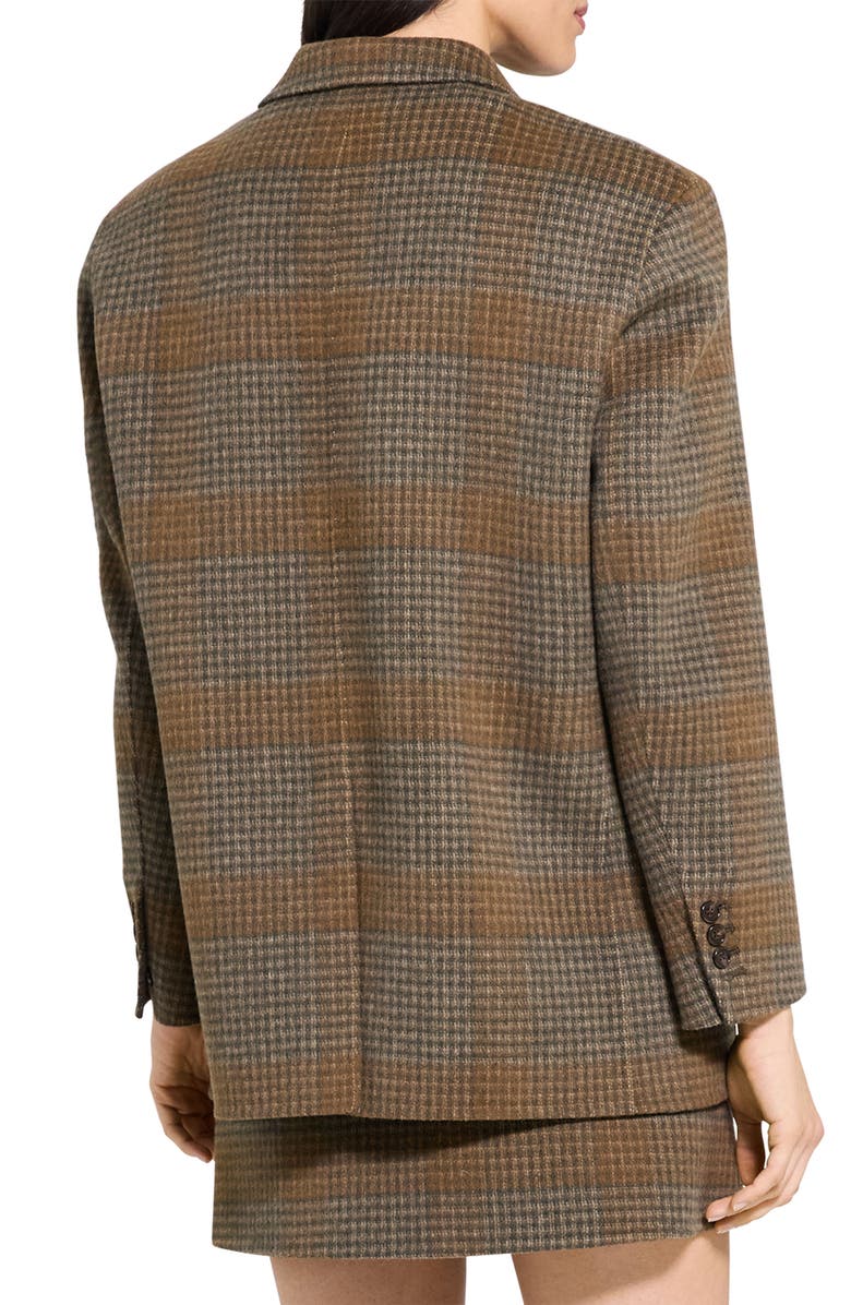 Theory Wool & Cashmere Oversize Blazer, Alternate, color, Brass Multi - Zpd