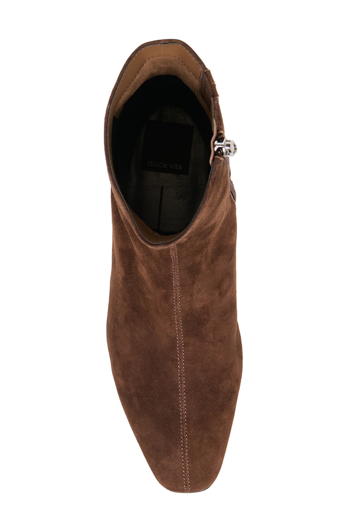 Tarine Bootie, Alternate, color, DARK BROWN SUEDE
