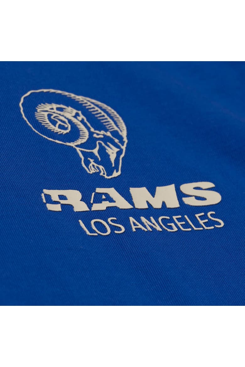 Men's Mitchell & Ness Royal Los Angeles Rams Core Essentials Micro Logo T-Shirt, Alternate, color, Royal