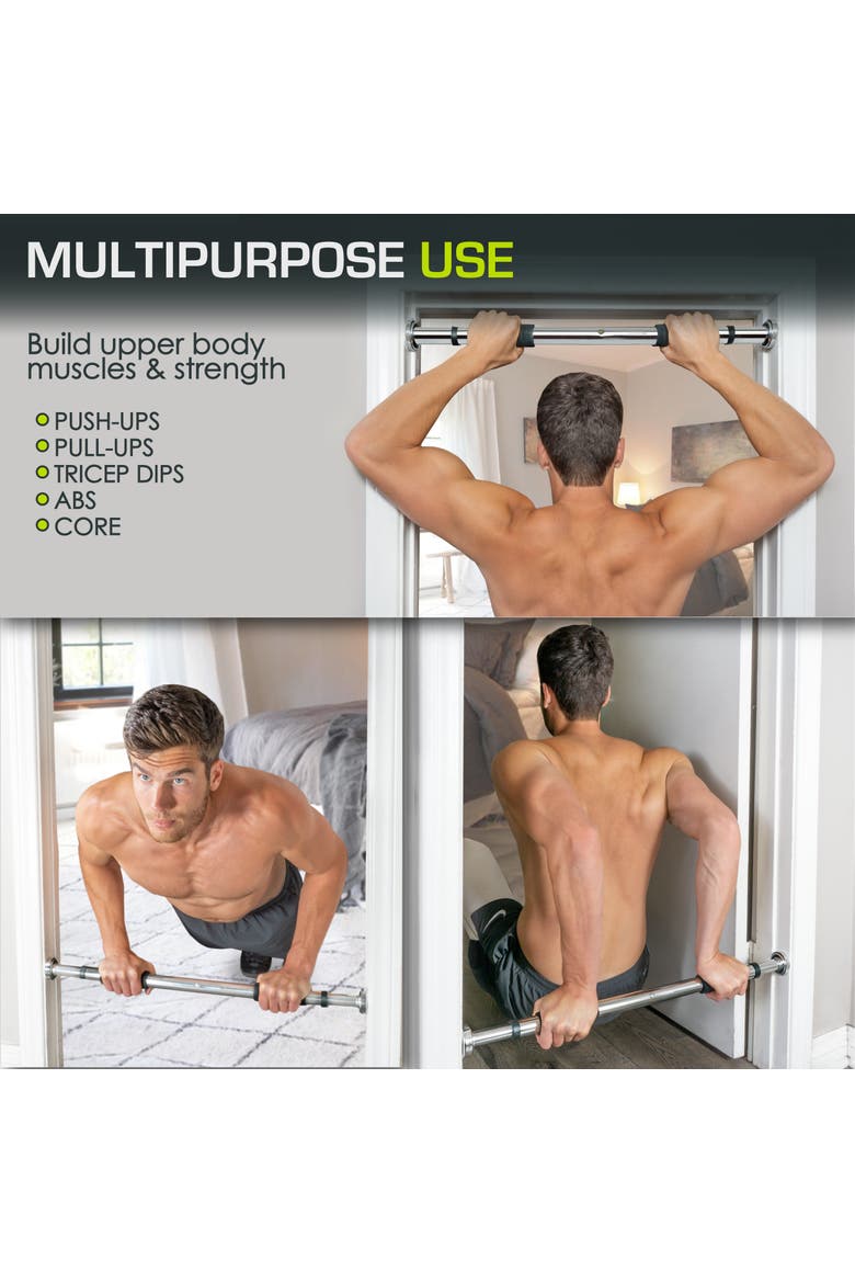 Doorway Pull-Up Bar, Alternate, color, Silver
