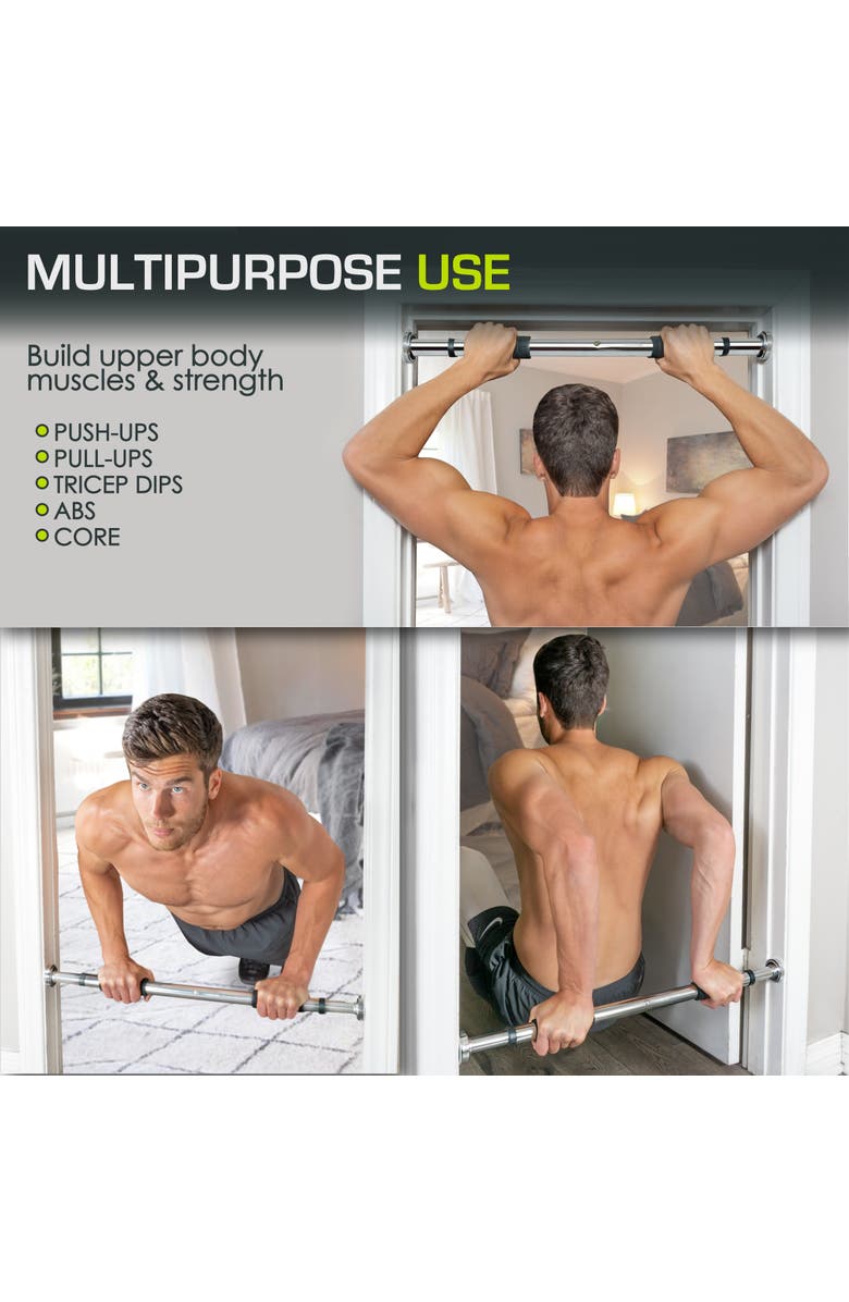 ProsourceFit Doorway Pull-Up Bar, Alternate, color, Silver