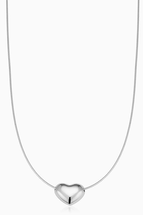 Sterling Silver Adore Me Heart Necklace